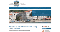 Desktop Screenshot of hotel-glavovic.hr
