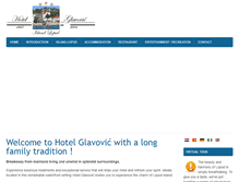Tablet Screenshot of hotel-glavovic.hr